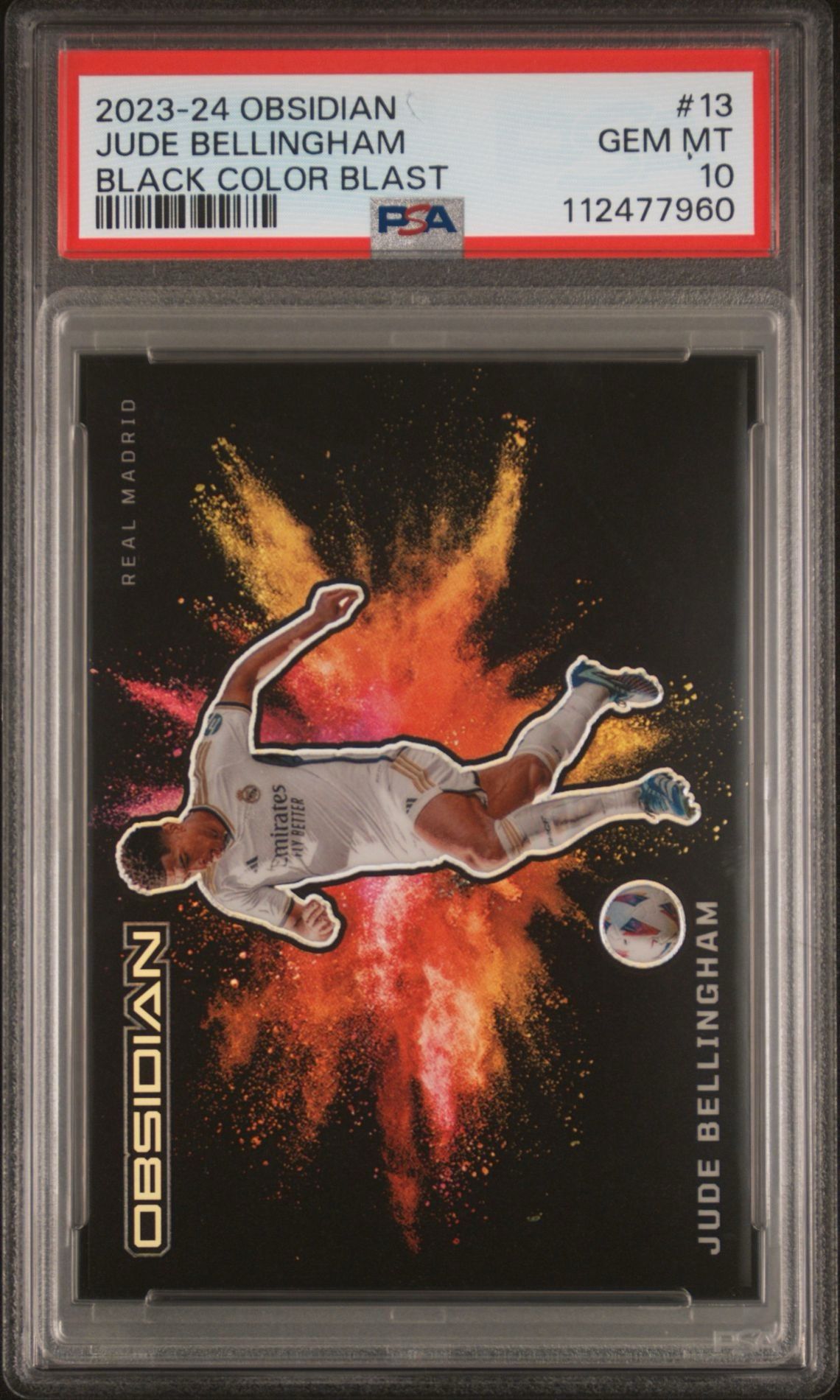 2023 Jude Bellingham Obsidian Black Color Blast PSA 10 Real Madrid