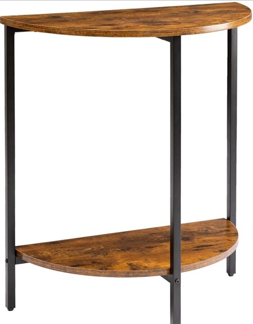 Half Moon Table, Small Entryway Table for Hallway, Modern Console Table