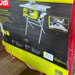 Ryobi 10” Table Saw With Folding Stand