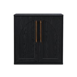 mopio Blake Storage Cabinet, Small Modular Accent Display Sideboard Buffet Cabinet with Storage, Media Console Credenza, for Living Room, Kitchen Coff