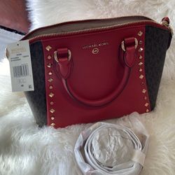 Brand New Authentic With Tags Michael Kors Cross Body Messenger Bag In The Color Sienna