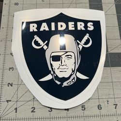 Las Vegas Raiders Large Logo Sticker - Water resistant NFL FOOTBALL