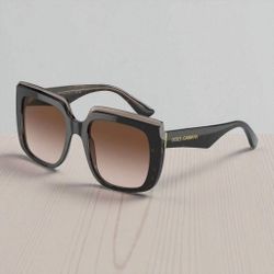 Dolce&Gabbana Women's Sunglasses, DG4414 - Havana on Transparent Brown