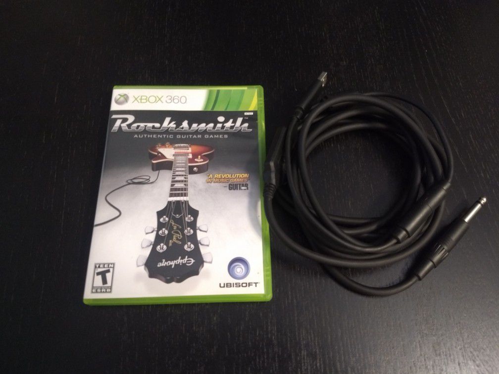 Rocksmith for Xbox360 complete with guitar cable