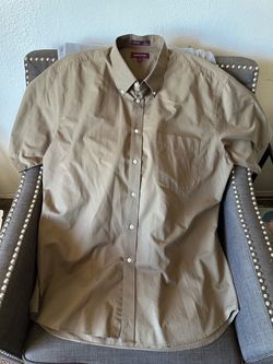 Nordstrom Men's Khaki Button-Down Shirt XL