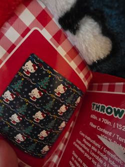 Hello Kitty Christmas Throw Blanket 60x70