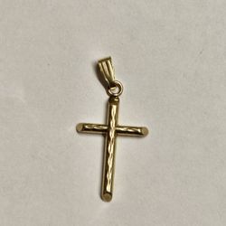 14k Gold Cross Pendant 