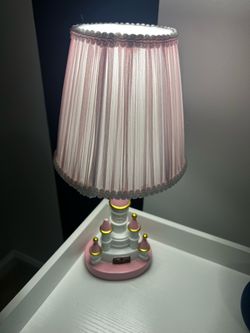Pink Princess Castle Table Lamp
