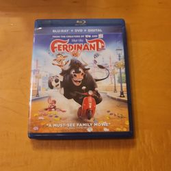 $5 BLU RAY , FERDINAND.  BLU RAY / DVD COMBO ONLY NO DIGITAL $5 OR TRADE FOR A MOVIE TITLE I DO NOT ALREADY OWN. 