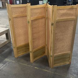 Oriental Furniture 4 ft. Tall Jute Shoji S creen 6 panel natural color