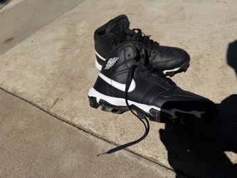 Air Jordan football Cleats Black White