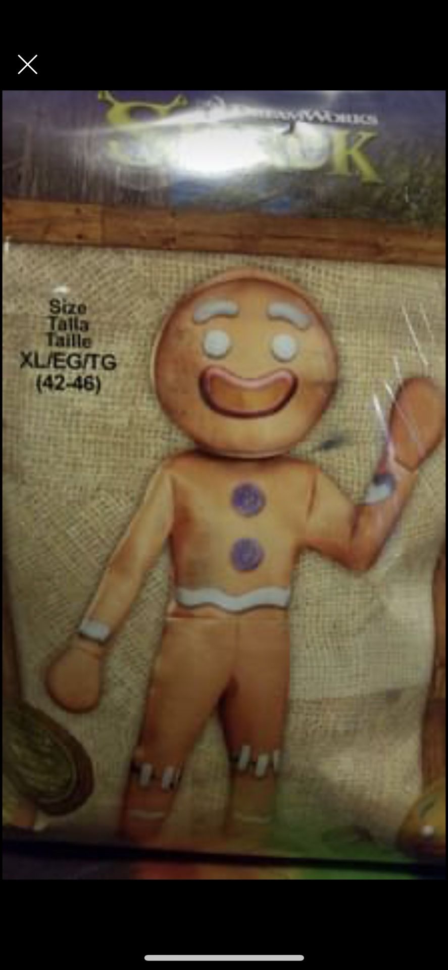 Gingerbread Man Costume From Shrek