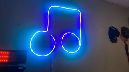 Neon Music Note LED Wall Sign