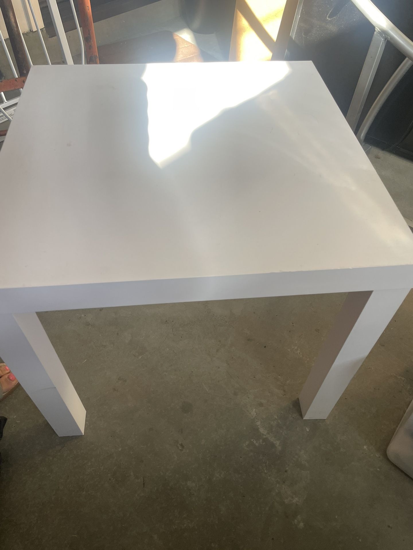White Small Table