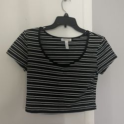 Stripped Half Shirt 