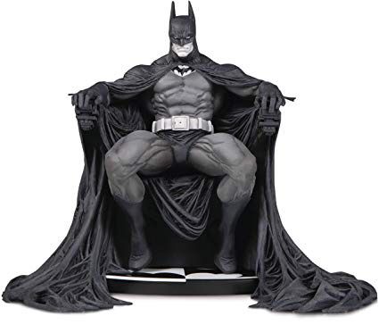 Dc collectibles Batman black and white statue Batman on throne