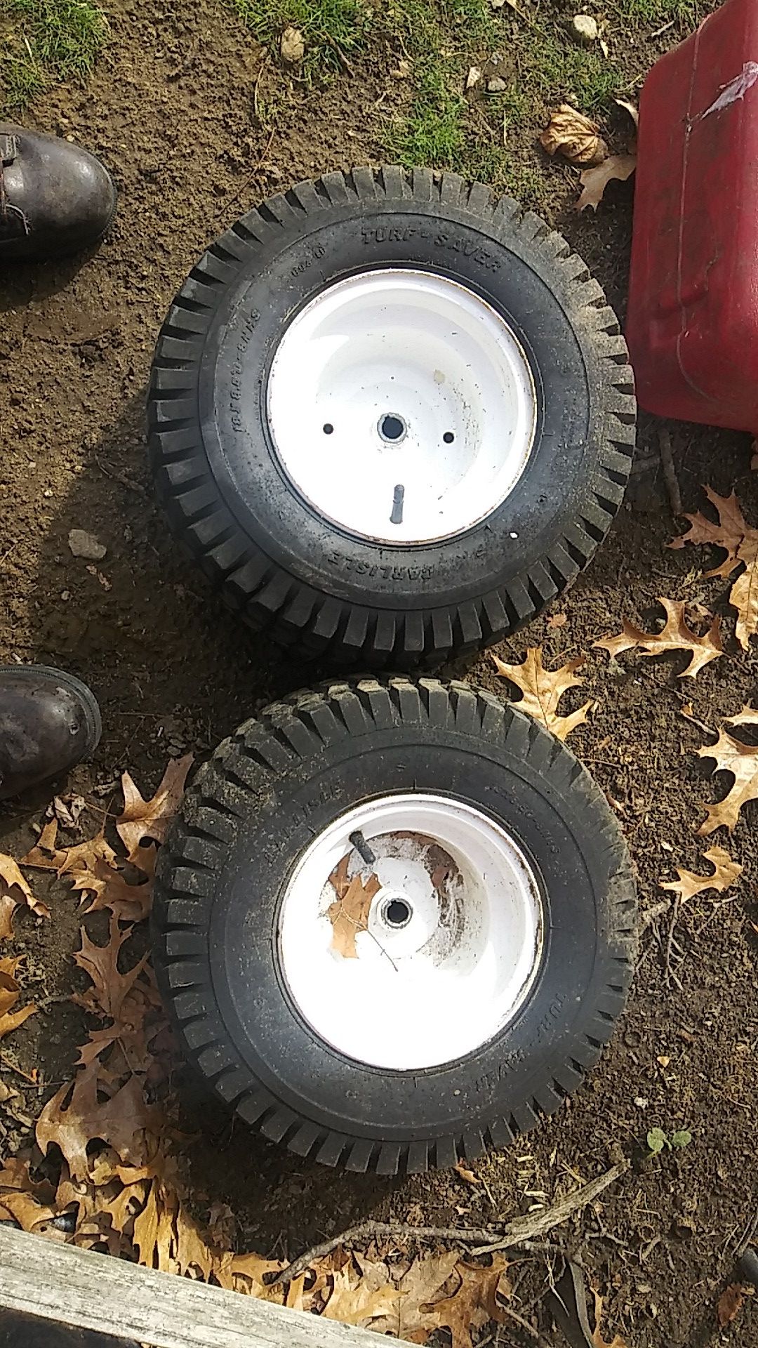 2 lawn tractor wheels