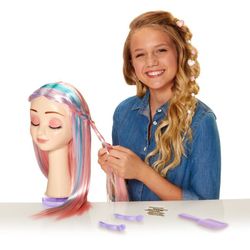 New In Box CGH Cute Girls Hairstyles Wig with Styling Head