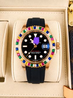 Reloj de lujo oro rosa automático 40 mm