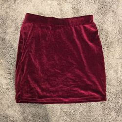 Shein Velvet Mini Skirt Small