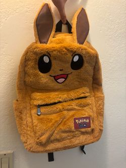 Pokemon Go Eevee Fuzzy Backpack Brand New