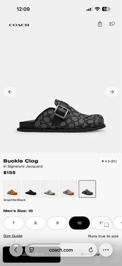 Mens Coach Clogs