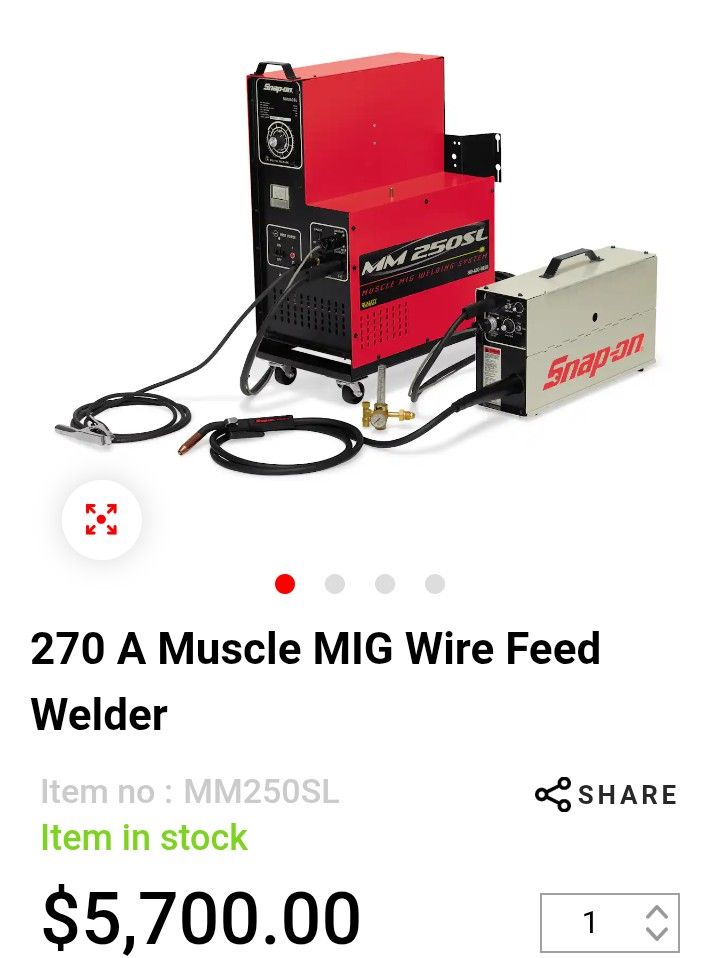 Snap On Ms 250 Sl Welder