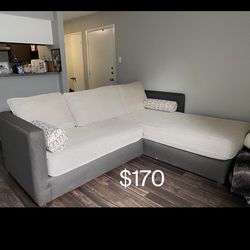 2-piece Sectional Couch (Can Deliver For $200)