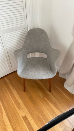 Midcentury Modern Grey Chair 