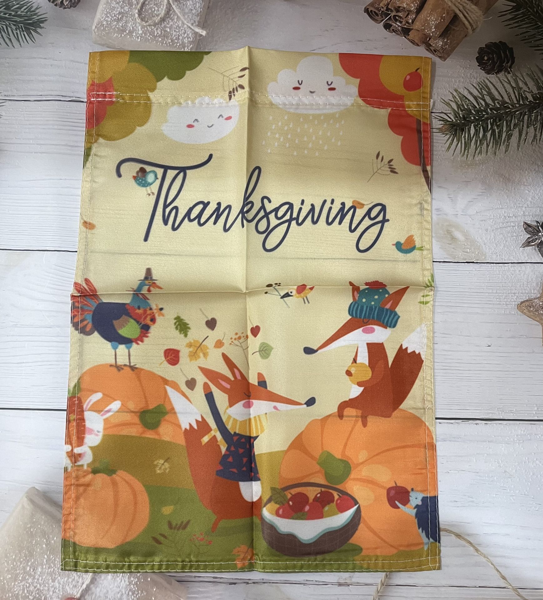 Thanksgiving Garden Flag