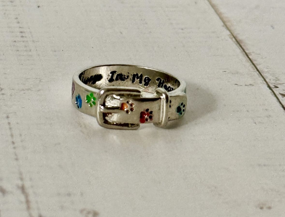Pet Collar Ring, Size 7