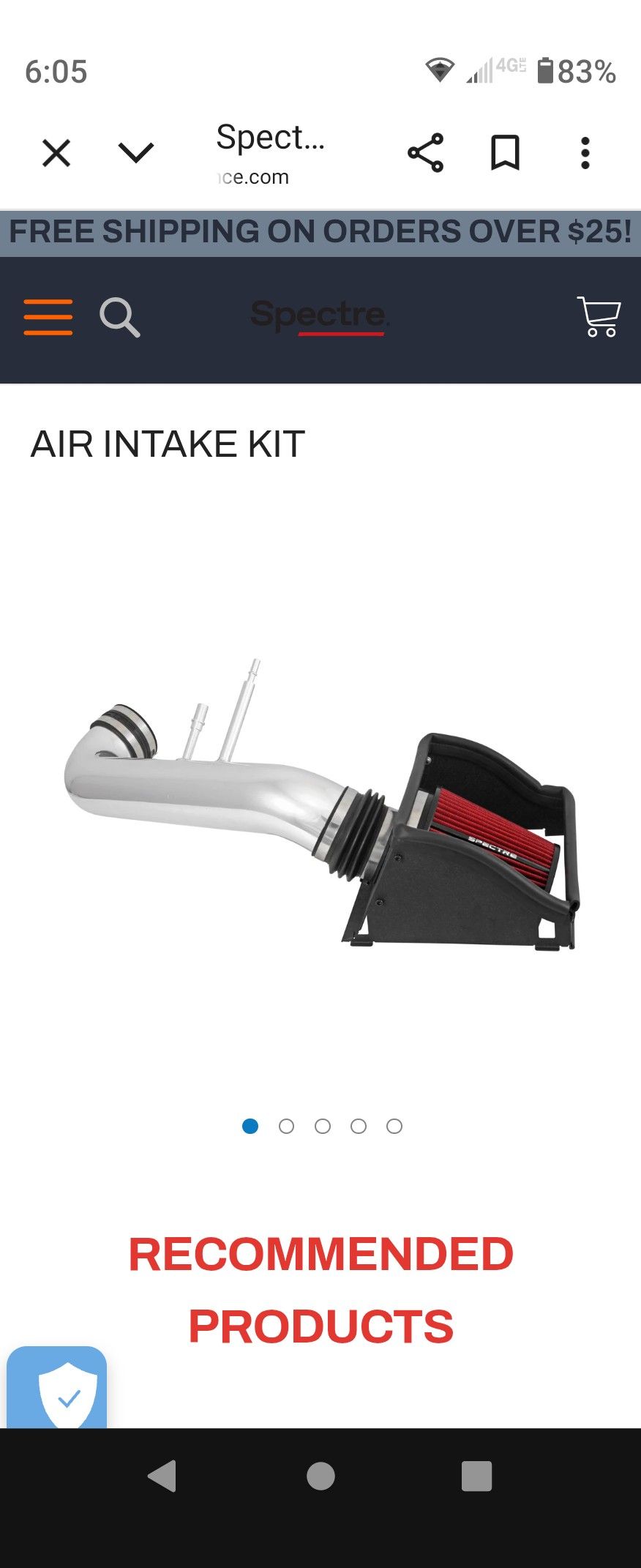 Cold Air Intake Ford 5.0