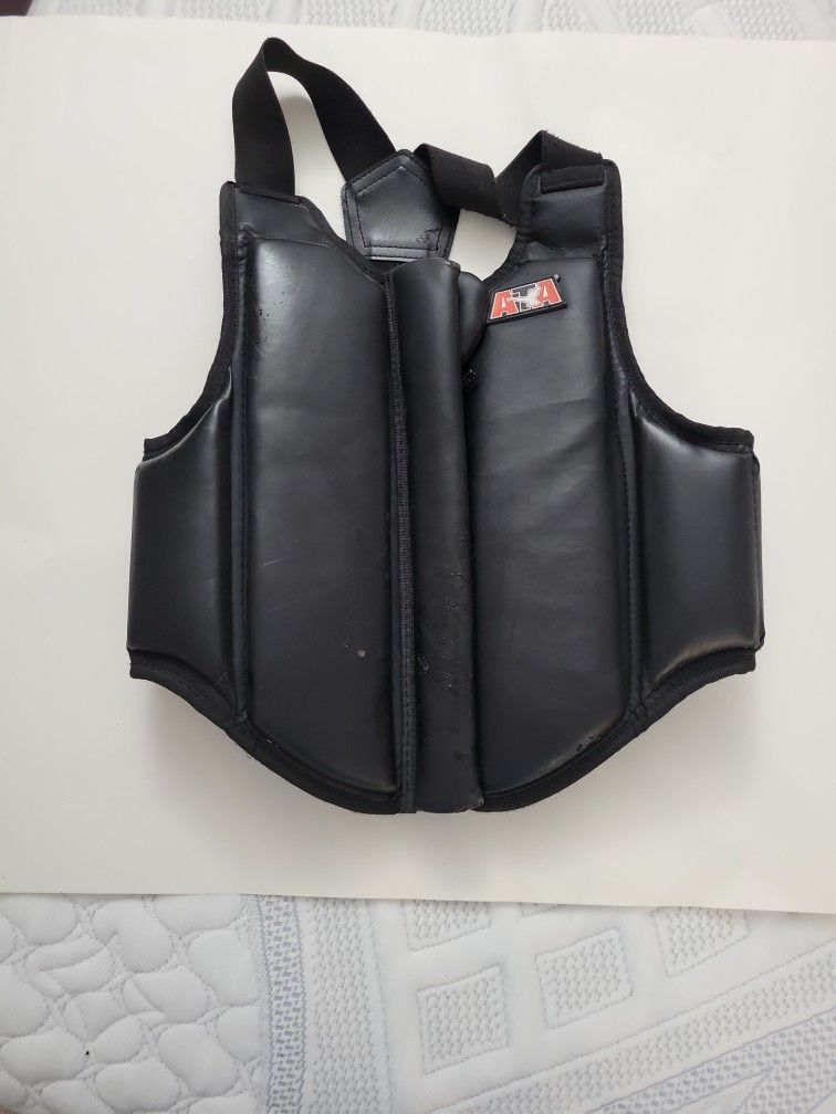 ATA Taekwondo Karate Black Belt Academy Child's Large Chest Protector