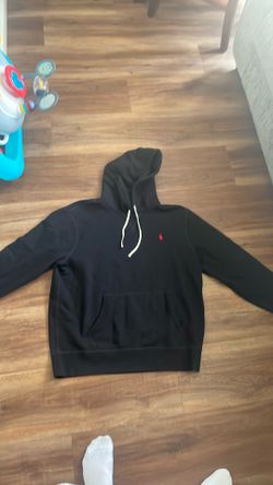 Black polo Ralph Lauren hoodie size XL for a great price