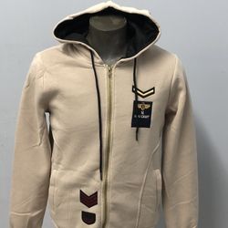 Recreation Hoody Jacket Beige Regular Fit