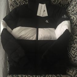 Calvin Klein Jeans Outline Logo Jacket In Black