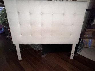 Cream Upholstered Tufted Headboard – Queen Size