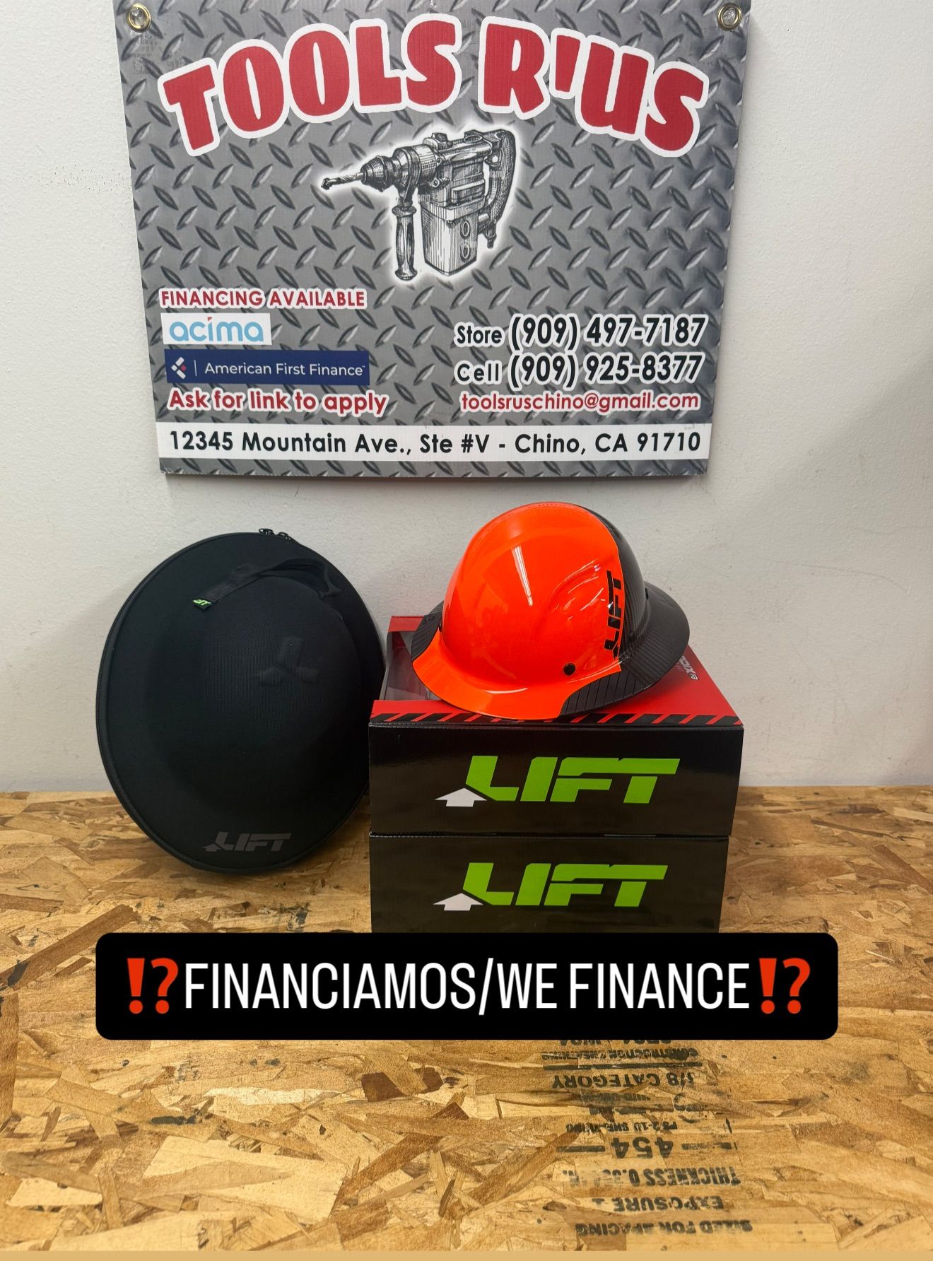 LIFT SAFETY DAX Full Brim Hard Hat w/ Case**(FINANCIAMOS/WE FINANCE)**