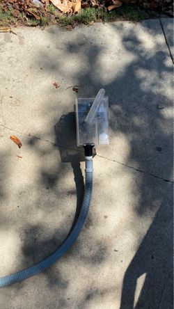 Over flow box with hose