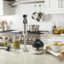 Cuisinart Smart Stick® Variable Speed Hand Blender w/3 Cup Chopper, CSB-179P1