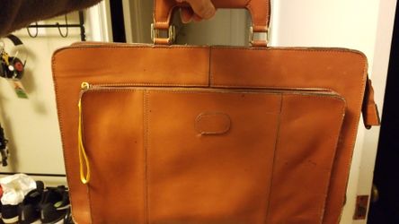 Vintage Geniune Leather briefcase messenger bag