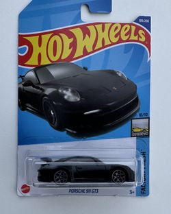 2022 Hot Wheels Porsche 911 GT3 MATTE BLACK