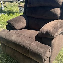 Brown recliner