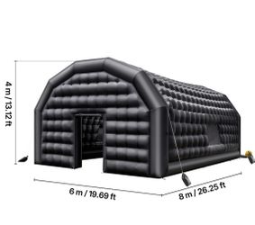 Large Black Inflatable Event Tent