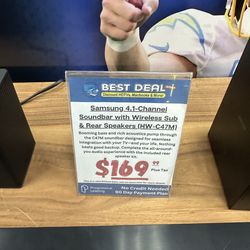 Samsung 4.1 Channel Soundbar w Wireless Sub & Rear Speakers HW-C47M Bluetooth HDMI