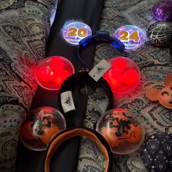 Disney ears Disney light up ears and also Disney ears with tag still on them