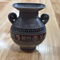Egyptian pewter vase