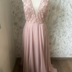 Jenny Yoo Collection Size 8 Blush Long Dress Long Gown 