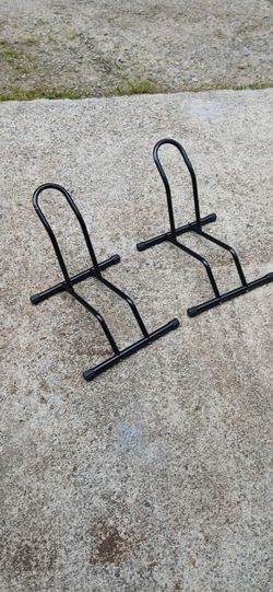 2 Fat tire bicycle racks