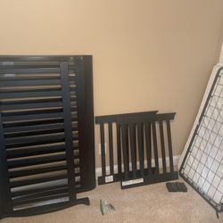 Black Crib With Mattress